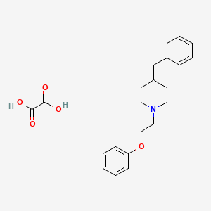 molecular formula C22H27NO5 B4002251 4-Benzyl-1-(2-phenoxyethyl)piperidine;oxalic acid 