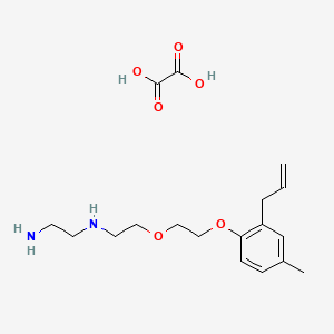 molecular formula C18H28N2O6 B4002252 N'-[2-[2-(4-methyl-2-prop-2-enylphenoxy)ethoxy]ethyl]ethane-1,2-diamine;oxalic acid 