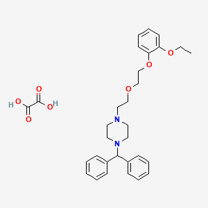 molecular formula C31H38N2O7 B4002254 1-Benzhydryl-4-[2-[2-(2-ethoxyphenoxy)ethoxy]ethyl]piperazine;oxalic acid 