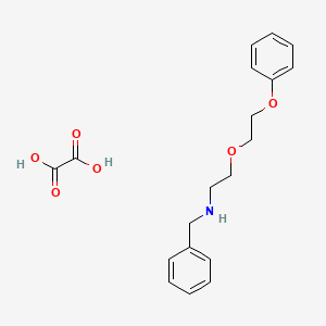 molecular formula C19H23NO6 B4002259 N-benzyl-2-(2-phenoxyethoxy)ethanamine;oxalic acid 