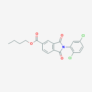 molecular formula C19H15Cl2NO4 B400227 Butyl 2-(2,5-dichlorophenyl)-1,3-dioxoisoindoline-5-carboxylate 