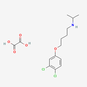 4-(3,4-dichlorophenoxy)-N-propan-2-ylbutan-1-amine;oxalic acid