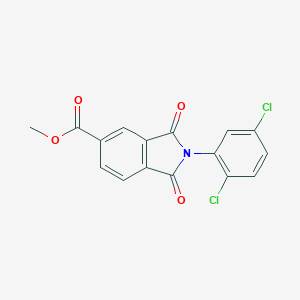 molecular formula C16H9Cl2NO4 B400229 Methyl 2-(2,5-dichlorophenyl)-1,3-dioxo-5-isoindolinecarboxylate 