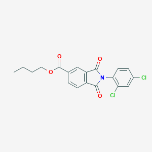 molecular formula C19H15Cl2NO4 B400230 Butyl 2-(2,4-dichlorophenyl)-1,3-dioxoisoindoline-5-carboxylate 