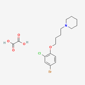 1-[4-(4-Bromo-2-chlorophenoxy)butyl]piperidine;oxalic acid