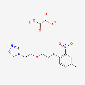 molecular formula C16H19N3O8 B4002307 1-[2-[2-(4-Methyl-2-nitrophenoxy)ethoxy]ethyl]imidazole;oxalic acid 