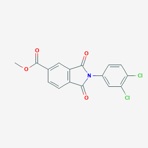 molecular formula C16H9Cl2NO4 B400231 Methyl 2-(3,4-dichlorophenyl)-1,3-dioxoisoindoline-5-carboxylate 