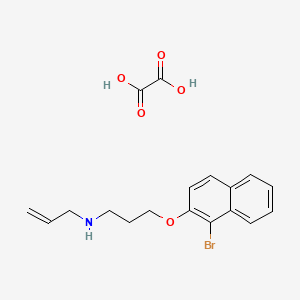 3-(1-bromonaphthalen-2-yl)oxy-N-prop-2-enylpropan-1-amine;oxalic acid