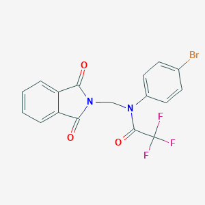 molecular formula C17H10BrF3N2O3 B400232 N-(4-bromophenyl)-N-[(1,3-dioxo-1,3-dihydro-2H-isoindol-2-yl)methyl]-2,2,2-trifluoroacetamide 