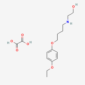 molecular formula C16H25NO7 B4002322 2-[4-(4-Ethoxyphenoxy)butylamino]ethanol;oxalic acid 