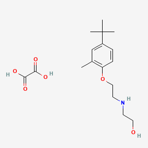 2-[2-(4-Tert-butyl-2-methylphenoxy)ethylamino]ethanol;oxalic acid