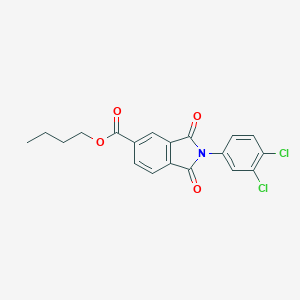 molecular formula C19H15Cl2NO4 B400233 butyl 2-(3,4-dichlorophenyl)-1,3-dioxo-2,3-dihydro-1H-isoindole-5-carboxylate 