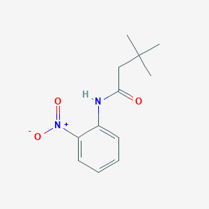 molecular formula C12H16N2O3 B4002340 3,3-dimethyl-N-(2-nitrophenyl)butanamide 