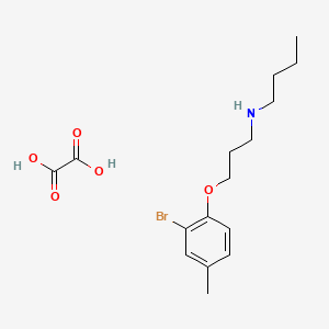 molecular formula C16H24BrNO5 B4002347 N-[3-(2-bromo-4-methylphenoxy)propyl]-1-butanamine oxalate 