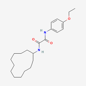 molecular formula C22H34N2O3 B4002354 N-cyclododecyl-N'-(4-ethoxyphenyl)ethanediamide 