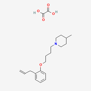 molecular formula C21H31NO5 B4002367 4-Methyl-1-[4-(2-prop-2-enylphenoxy)butyl]piperidine;oxalic acid 