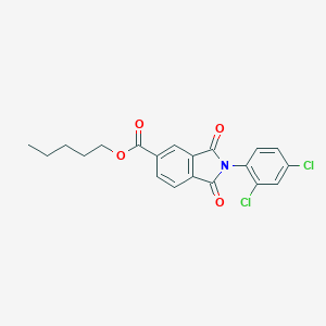 molecular formula C20H17Cl2NO4 B400237 Pentyl 2-(2,4-dichlorophenyl)-1,3-dioxoisoindoline-5-carboxylate 