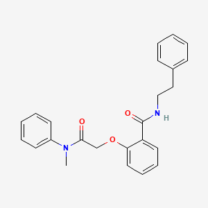 2-{2-[methyl(phenyl)amino]-2-oxoethoxy}-N-(2-phenylethyl)benzamide