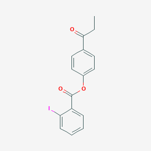 molecular formula C16H13IO3 B400238 4-Propionylphenyl 2-iodobenzoate 