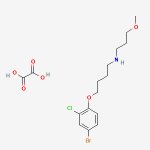 molecular formula C16H23BrClNO6 B4002384 [4-(4-bromo-2-chlorophenoxy)butyl](3-methoxypropyl)amine oxalate 