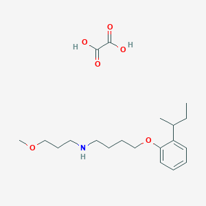 4-(2-butan-2-ylphenoxy)-N-(3-methoxypropyl)butan-1-amine;oxalic acid