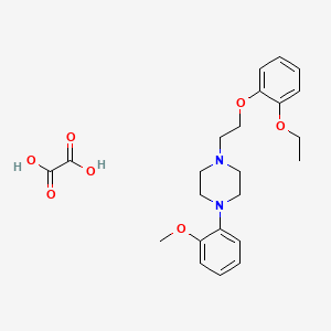 molecular formula C23H30N2O7 B4002395 1-[2-(2-Ethoxyphenoxy)ethyl]-4-(2-methoxyphenyl)piperazine;oxalic acid 