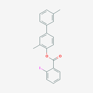 molecular formula C21H17IO2 B400240 2-Iodo-benzoic acid 3,3'-dimethyl-biphenyl-4-yl ester 
