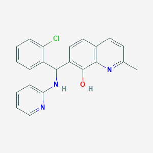 7-[(2-chlorophenyl)(2-pyridinylamino)methyl]-2-methyl-8-quinolinol