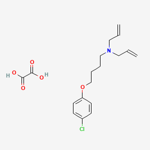 molecular formula C18H24ClNO5 B4002410 N-allyl-N-[4-(4-chlorophenoxy)butyl]-2-propen-1-amine oxalate 