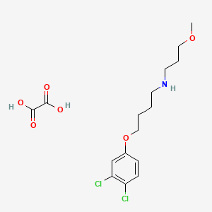 4-(3,4-dichlorophenoxy)-N-(3-methoxypropyl)butan-1-amine;oxalic acid