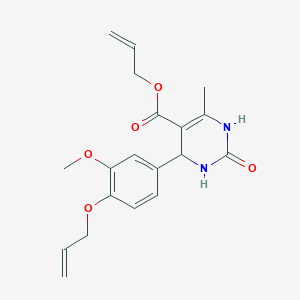 Prop-2-en-1-yl 4-[3-methoxy-4-(prop-2-en-1-yloxy)phenyl]-6-methyl-2-oxo-1,2,3,4-tetrahydropyrimidine-5-carboxylate