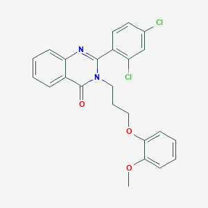 2-(2,4-dichlorophenyl)-3-[3-(2-methoxyphenoxy)propyl]-4(3H)-quinazolinone