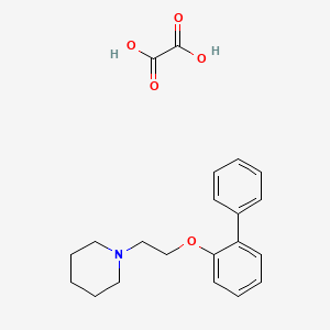 molecular formula C21H25NO5 B4002474 1-[2-(2-biphenylyloxy)ethyl]piperidine oxalate 