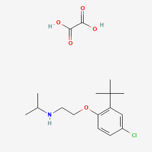 molecular formula C17H26ClNO5 B4002487 N-[2-(2-tert-butyl-4-chlorophenoxy)ethyl]propan-2-amine;oxalic acid 