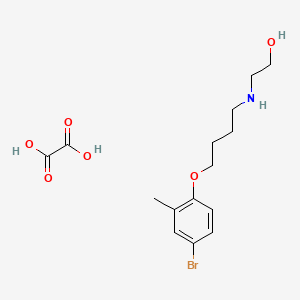 2-{[4-(4-bromo-2-methylphenoxy)butyl]amino}ethanol ethanedioate (salt)