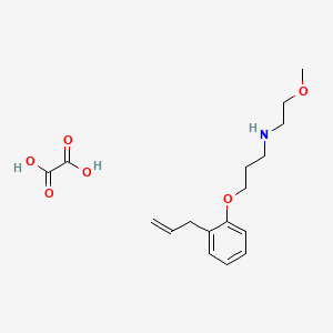 N-(2-methoxyethyl)-3-(2-prop-2-enylphenoxy)propan-1-amine;oxalic acid