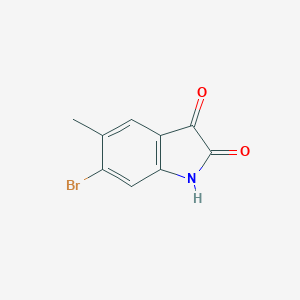 B400255 6-bromo-5-methyl-1H-indole-2,3-dione CAS No. 306325-13-3