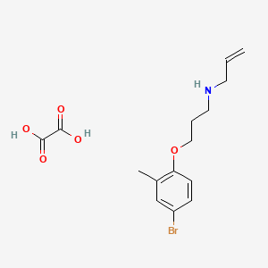 3-(4-bromo-2-methylphenoxy)-N-prop-2-enylpropan-1-amine;oxalic acid