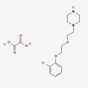 1-[2-[2-(2-Bromophenoxy)ethoxy]ethyl]piperazine;oxalic acid