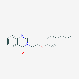 molecular formula C20H22N2O2 B4002685 3-[2-(4-sec-butylphenoxy)ethyl]-4(3H)-quinazolinone 