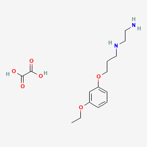 molecular formula C15H24N2O6 B4002703 N'-[3-(3-ethoxyphenoxy)propyl]ethane-1,2-diamine;oxalic acid 