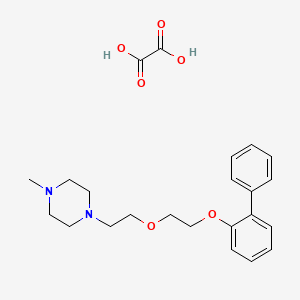 molecular formula C23H30N2O6 B4002727 1-Methyl-4-[2-[2-(2-phenylphenoxy)ethoxy]ethyl]piperazine;oxalic acid 