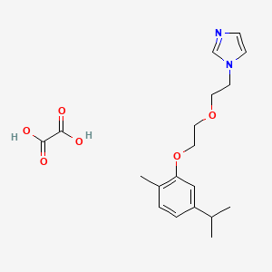 molecular formula C19H26N2O6 B4002736 1-[2-[2-(2-Methyl-5-propan-2-ylphenoxy)ethoxy]ethyl]imidazole;oxalic acid 