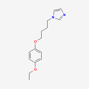 molecular formula C15H20N2O2 B4002765 1-[4-(4-ethoxyphenoxy)butyl]-1H-imidazole 