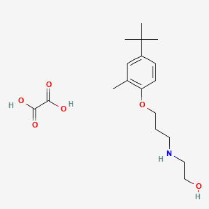 2-[3-(4-Tert-butyl-2-methylphenoxy)propylamino]ethanol;oxalic acid