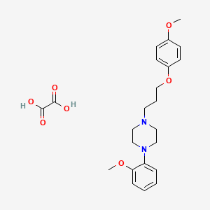 1-[3-(4-Methoxyphenoxy)propyl]-4-(2-methoxyphenyl)piperazine;oxalic acid