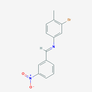 3-bromo-4-methyl-N-(3-nitrobenzylidene)aniline