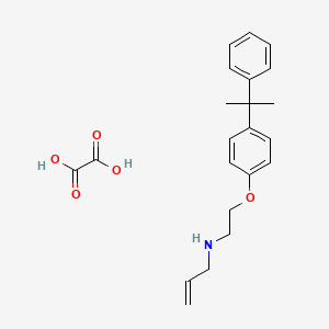 molecular formula C22H27NO5 B4002806 N-{2-[4-(1-methyl-1-phenylethyl)phenoxy]ethyl}-2-propen-1-amine oxalate 