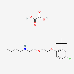 molecular formula C20H32ClNO6 B4002811 N-[2-[2-(2-tert-butyl-4-chlorophenoxy)ethoxy]ethyl]butan-1-amine;oxalic acid 