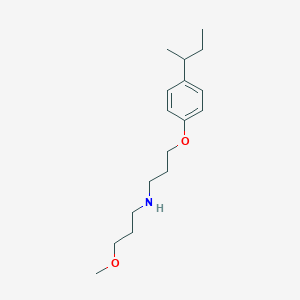 molecular formula C17H29NO2 B4002816 N-[3-(4-butan-2-ylphenoxy)propyl]-3-methoxypropan-1-amine 